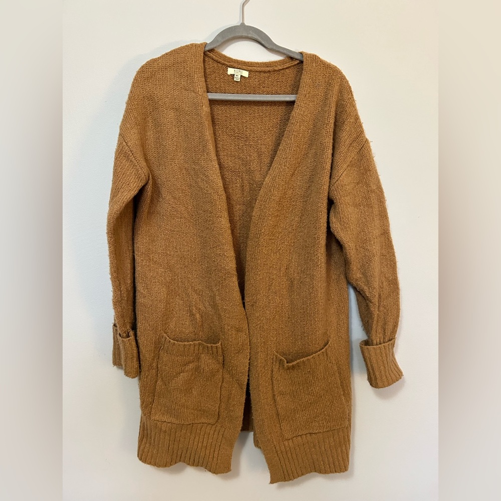 Long heavy cardigan